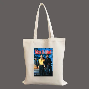 Модная персонализированная холщовая сумка Boyz N The Hood, изготовленная на заказ, сумка для покупок, индивидуальная сумка-тоут большой емкости, женская холщовая сумка