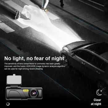 Черная бортовая камера Ночная версия мини автомобильной видеокамеры 1080P HD Интеллектуальная голосовая система для автомобиля