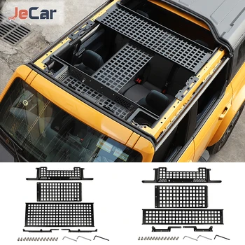 JeCar Железный Верхний Багажник на крыше, Полка для хранения багажа Ford Bronco 2021 up, Аксессуары для экстерьера автомобиля