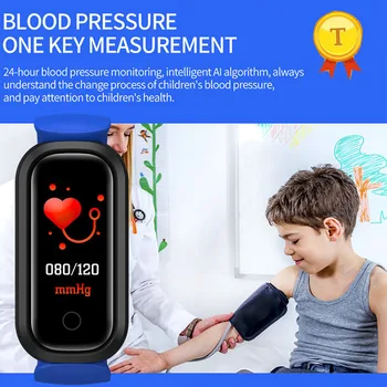 2022 Новые детские смарт-часы с цветным сенсорным экраном 0,96 дюйма TFT HD, 24-часовой мониторинг сердечного ритма, артериального давления, спортивный браслет IP68