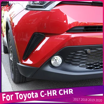 Для Toyota CHR C-HR с 2017 по 2020 год Рамка Крышки Противотуманных Фар Переднего Бампера Автомобиля ABS Хромированная Крышка Головного Противотуманного Фонаря Наклейка Для Укладки автомобилей