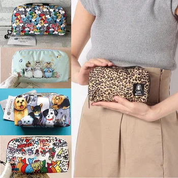 Косметичка lesportsac с Микки Маусом, кошелек для монет, женская сумка, практичный кошелек Zero, косметичка Kawaii, высокое качество, Hello Kitty