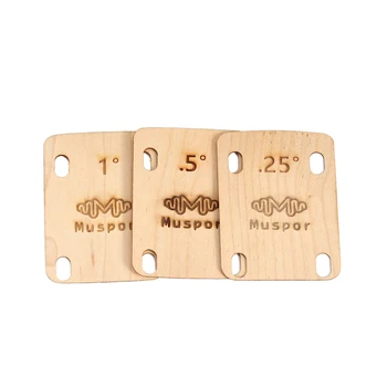 Muspor MX0360D 3шт Гитарные Шейные прокладки 0,25 0,5 1 Градус Набор Деревянных Прокладок для Крепления Шейных болтов к гитарным аксессуарам