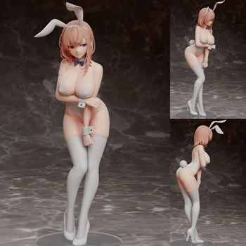 24 см Японское аниме White Bunny Girl White 1/7 Сексуальная девушка ПВХ Фигурка для взрослых Коллекционная модель Игрушки куклы Подарки