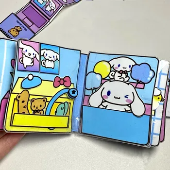 Самодельная аниме-игрушка Sanrio Surrounding Kuromi My Melody's Day /сделай сам/ игрушки ручной работы/ тихая Книга Креативный Подарок На День Рождения Для Детей