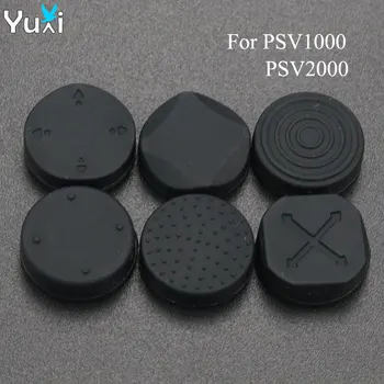Силиконовая ручка YuXi 6 в 1, крышка аналогового джойстика для PS Vita, PSV 1000 2000 Slim