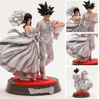 Фигурка Dragon Ball Z Goku Chichi Wedding Ver. ПВХ Фигурка ПВХ Хобби Модель Куклы Для Подарка