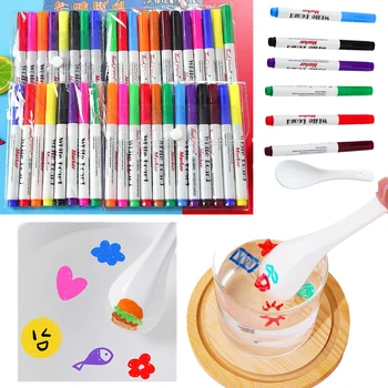 Волшебная акварельная живопись, плавающая ручка, детские игрушки для рисования, подвесные акварельные чернила, маркеры, игрушки для раннего обучения Монтессори