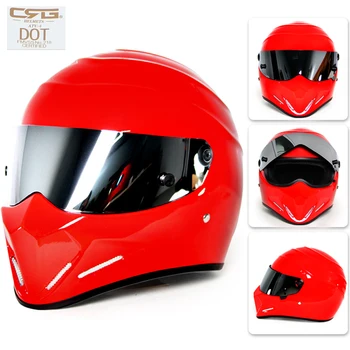 Мужской мотоциклетный полнолицевой шлем для скоростного спуска, мотокросса, внедорожных очков, шлем Moto Cascos, защитные Эндуро-шлемы ATV-4