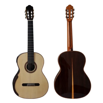 Изготовленная на заказ концертная классическая гитара Yulong Guo Chamber ручной работы с двойным верхом из ели и кедра