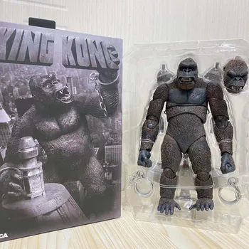 Оригинальный Neca King Kong с плоской шарнирной фигуркой из ПВХ, игрушки-модели, подарки для детей, Мобильная модель, подарок на день рождения