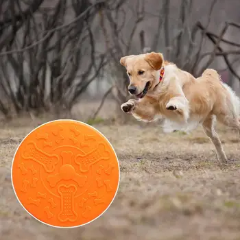 Ежедневный Летающий диск для собак TPR Игрушка с летающим диском Хорошая прочность Взаимодействие с домашними животными Жевательные принадлежности для домашних животных Летающий диск для собак
