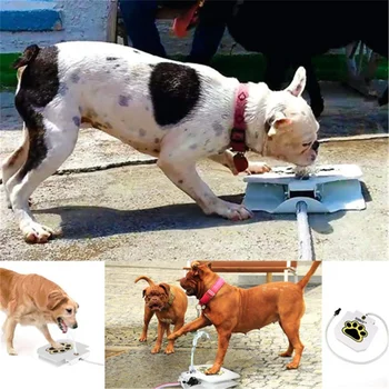 ГОРЯЧАЯ уличная поилка для собак / домашних животных с ножным управлением и трубчатым фонтанчиком для питьевой воды для собак С дозатором для воды
