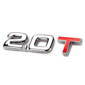3D Металл 1,6 1,8 2,0 3,0 Т Логотип Эмблема Значок Наклейки Для Укладки Автомобилей Наклейки для Декора Металлического Автомобиля помечены Наклейкой смещения