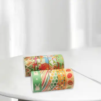 Пасхальные ленты Васи шириной 10x15 мм, Клейкие ленты, наклейки для упаковки подарков на День Благодарения