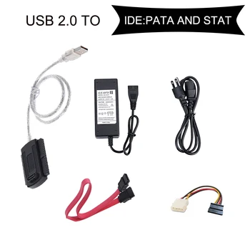 Кабель-Конвертер Адаптера SATA/ PATA / IDE к USB 2.0 для Windows MA C OS Жесткий Диск 2,5 