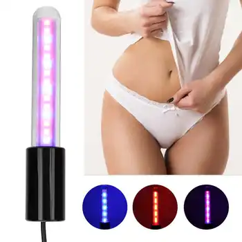 Женское Гинекологическое устройство для лечения вагинита с красной синей светодиодной лампой, инфракрасный свет 620-650 нм, очищающий вредные вещества