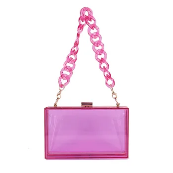 Фиолетовые сумки, прозрачный акриловый клатч для женщин, желеобразные кошельки и сумочки, маленькие прозрачные роскошные дизайнерские сумки через плечо