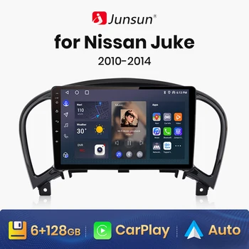 Junsun V1 AI Voice Беспроводной CarPlay Android Авторадио для Nissan Juke YF15 2010 2011 2012-2014 4G Автомобильный Мультимедийный GPS 2din