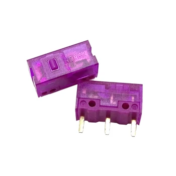 2 Части Фиолетовая пылезащитная мышь Микропереключатель Мыши Микрокнопка для игровой мыши 3 контакта 0,7 Н 150 м Фиолетовый в фиолетовую точку