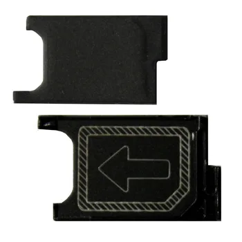2 шт./лот, черный держатель SIM-карты, слот для лотка, Запасная часть для Xperia Z3 D6603 D6643 D6653 D6616