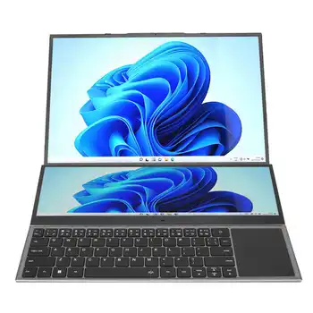 16in Ноутбук для 11 для для процессора Core I7 Всего потоков 12 Двойной Экран 16G 128G Игровой ноутбук 100-240 В Ч