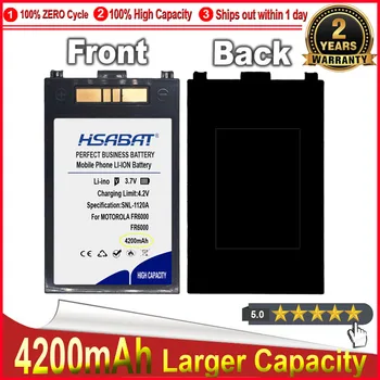 Аккумулятор HSABAT 0 Cycle 4200mAh для MOTOROLA FR6000 FR68 MC70 MC75, высококачественный сменный аккумулятор