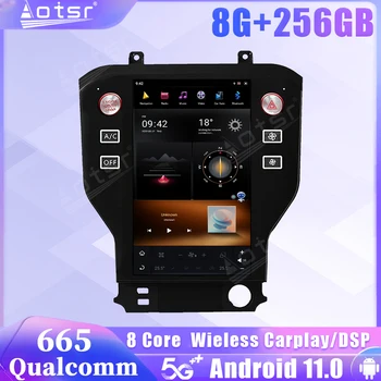 Автомагнитола Qualcomm Snapdragon 665 Android 11 Для Ford Mustang 2014 2015 2016 2017 2018 2019 2020 5G GPS Carplay Стерео Головное Устройство