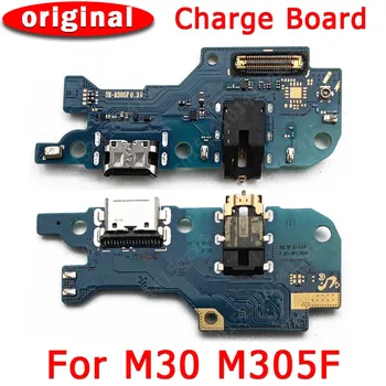 Оригинальный порт зарядки для Samsung Galaxy M30 Плата зарядки M30 USB штекер док-станция на печатной плате Гибкие запасные части для замены