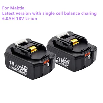 100% Оригинальный Makita 18V 6000mAh Aufladbare Power Werkzeuge Batterie mit LED Литий-Ионный Эрзац LXT BL1860B BL1860 BL1850 BL 1830