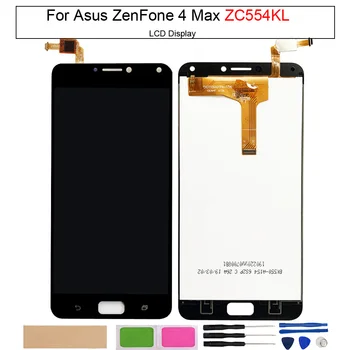 Для Asus ZC554KL ЖК-экран Для Asus ZenFone 4 Max ZC554KL ЖК-дисплей С Сенсорным Экраном Дигитайзер В Сборе Запчасти для Телефона
