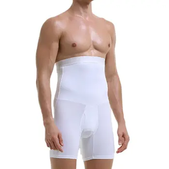 Мужские шорты для подтяжки ягодиц с высокой талией, утягивающие трусики Body Shaper, Боксер с контролем живота, M-3XL