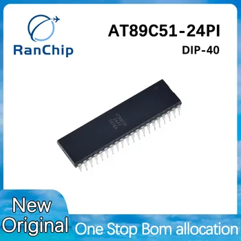 Новый Оригинальный AT89C51-24PI -24PU -24PC DIP40 IC ATMEL 8-битный микроконтроллерный чип электронные компоненты интегральные схемы,
