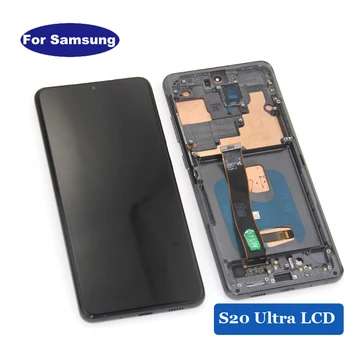 6,9-дюймовый Для Samsung S20 Ultra SM-G988U оригинальный ЖК-экран и дефектный дисплей дигитайзера с Сенсорным экраном