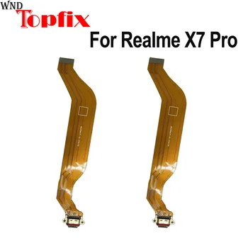 Для Realme X7 Pro 5G USB Порт для зарядки Для Realme X7 Pro RMX2121 Порт Зарядного Устройства Док-станция Разъем Подключения Платы
