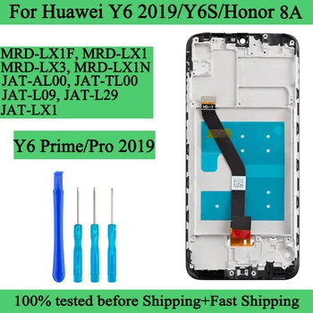MRD-LX1F LX1 JAT-L09 L29 Оригинальный ЖК-дисплей для Huawei Y6/Y6s/Y6 Prime 2019 Дисплей Замена сенсорного экрана Дисплей Для Honor 8a LCD