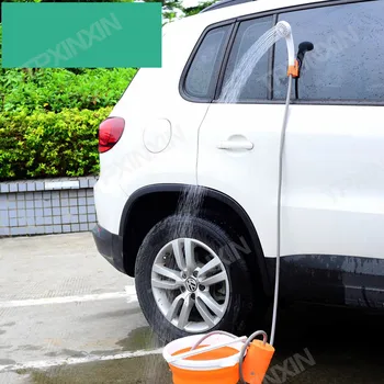 Портативный автомобильный душ для кемпинга на открытом воздухе Ручной Usb перезаряжаемый Водяной пистолет для мытья посуды Электрический насос Дорожный набор для душа