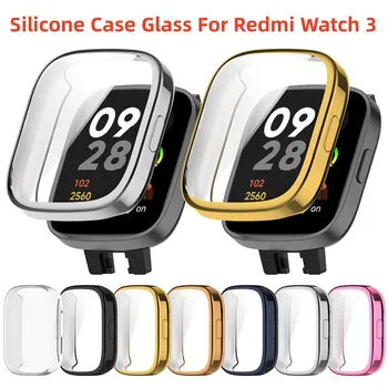 Мягкое силиконовое стекло для Redmi Watch 3 Смарт-ремешок для часов, защитная пленка для экрана, бампер для Xiaomi Redmi Watch3Lite, чехлы для чехлов