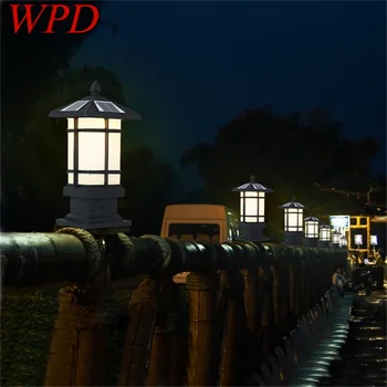 Светодиодное освещение для патио WPD Солнечный Водонепроницаемый современный уличный светильник для крыльца, балкона, виллы во внутреннем дворе
