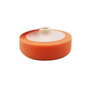 Совершенно новая Полировальная Губка Sponge 6 \\\'\\\' 150mm Foam Buff Head Pad M14 Опорная Пластина Оранжевая Полировка Для Автомобиля
