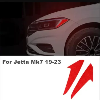 2шт Светоотражающая наклейка на переднюю фару автомобиля для VW Jetta MK7 2019-2023