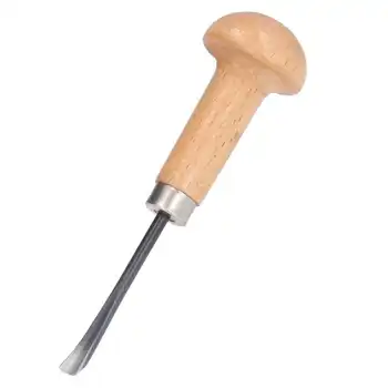 Стамеска для резьбы по дереву Инструмент для выдалбливания Режущего ножа Буковая ручка Стальное лезвие Деревообрабатывающая стамеска