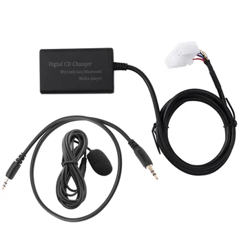 USB AUX Bluetooth, автомобильный адаптер для цифрового музыкального CD-чейнджера для (5 + 7) контактов Yaris