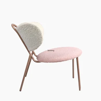 Скандинавские стулья для гостиной, Спинка обеденного стула, мебель для дома, Пластиковое Простое Складываемое уличное кресло, Дизайнерское кресло для макияжа