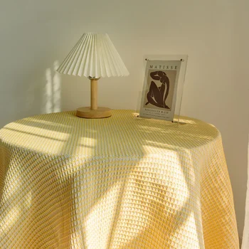 Белая вафельная скатерть в скандинавском французском стиле, чехол для дивана, одеяло, чехол для дивана, чехол для ТВ, чехол для шкафа, ткань для пикника