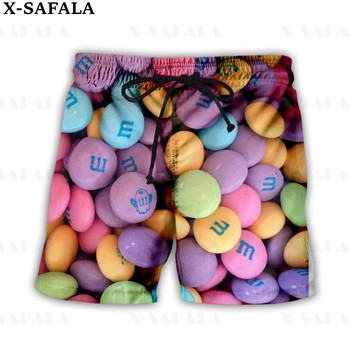 Конфеты Шоколад Сахар Красочные сладкие шорты для плавания Летние шорты для пляжного отдыха Мужские плавательные пляжные брюки Спортивные полукомбинезоны-8
