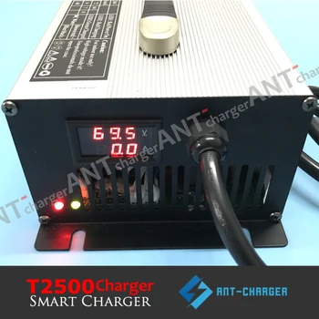 Индивидуальное Зарядное Устройство для Свинцово-кислотных Аккумуляторов мощностью 2500 Вт 48 В 35A, не Требующее Обслуживания, 48V35A GEL AGM Battery Smart Charger 58,8 В 35A Battery Charger