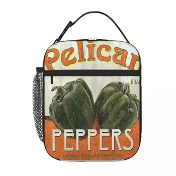 Ретро-вегетарианские этикетки, 3 ланч-бокса Debbie Dewitt, детская сумка для ланча, детская сумка для ланча