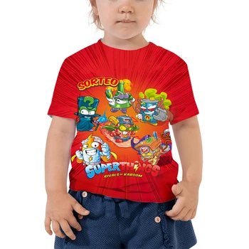 Летняя детская футболка Super Zings Series 7 Для мальчиков и девочек, Футболка с 3D принтом Аниме, Футболки с героями Мультфильмов для малышей, Детские Футболки Superzings, Топы